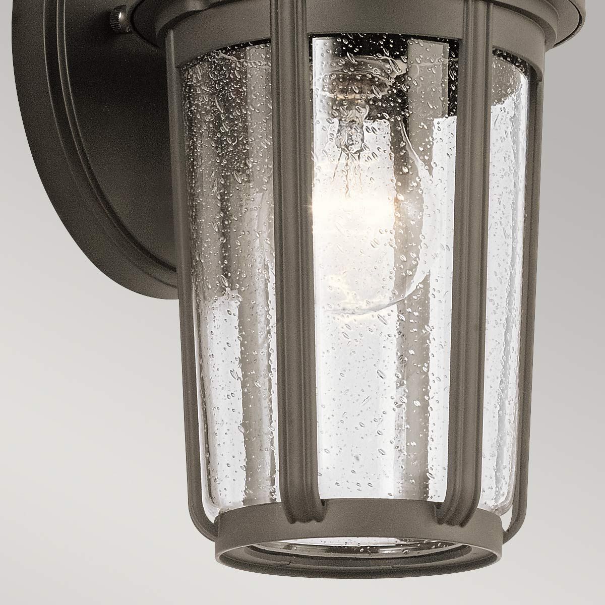 Fairfield 1 Light Medium/Large Outdoor Wall Lantern - Olde Bronze/Black E27 IP44 - Image 7