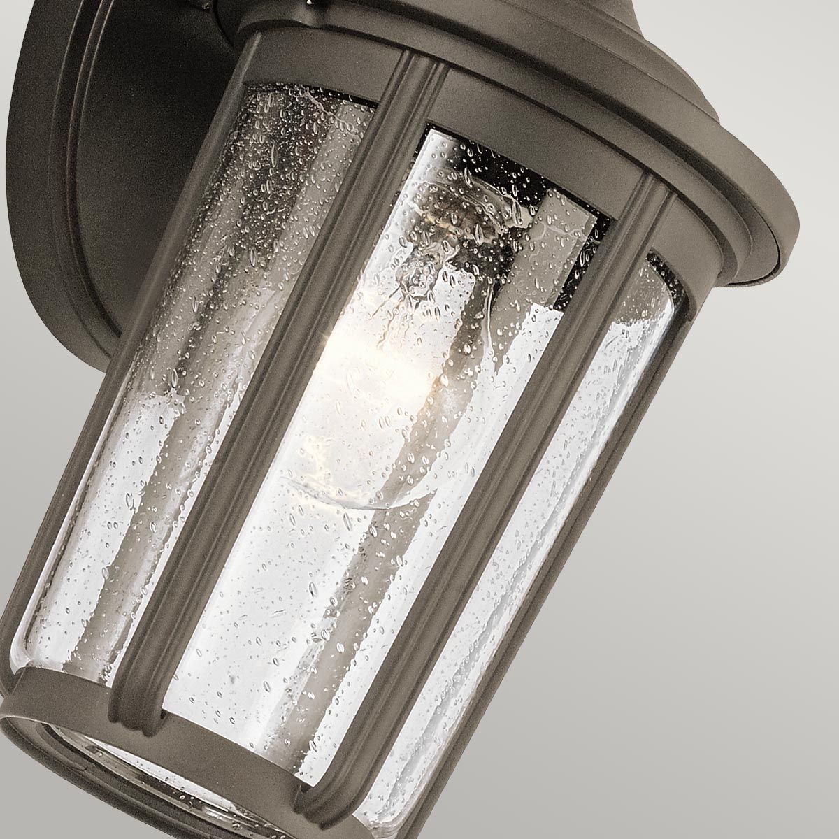 Fairfield 1 Light Medium/Large Outdoor Wall Lantern - Olde Bronze/Black E27 IP44 - Image 8