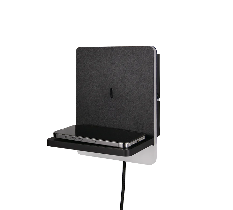 Fairfield Wireless & USB Charger Light - Matt Black - Image 2