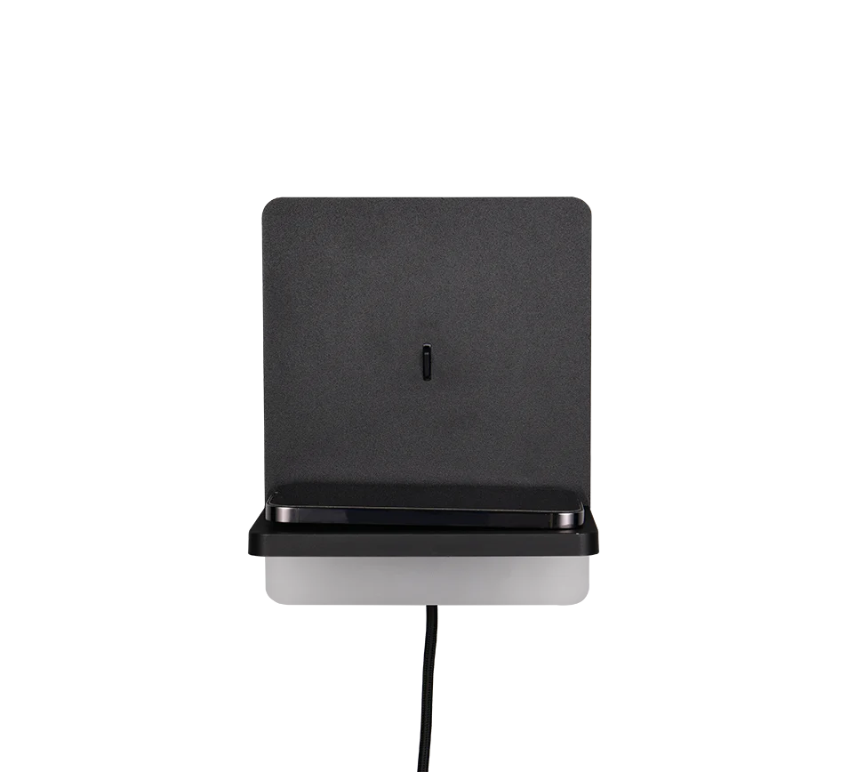 Fairfield Wireless & USB Charger Light - Matt Black - Image 5