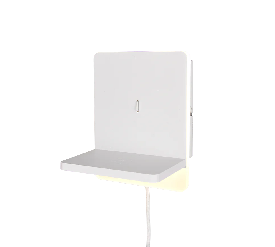 Fairfield Wireless & USB Charger Light - Matt Black - Image 6