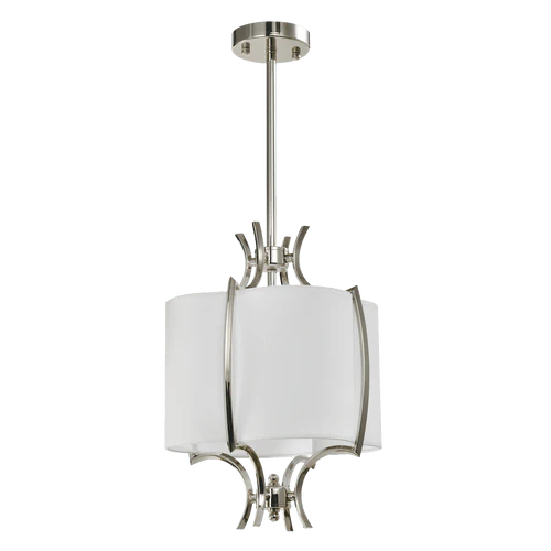 Faro 1/4Lt Semi Flush Pendant - Nickel Finish - Image 7