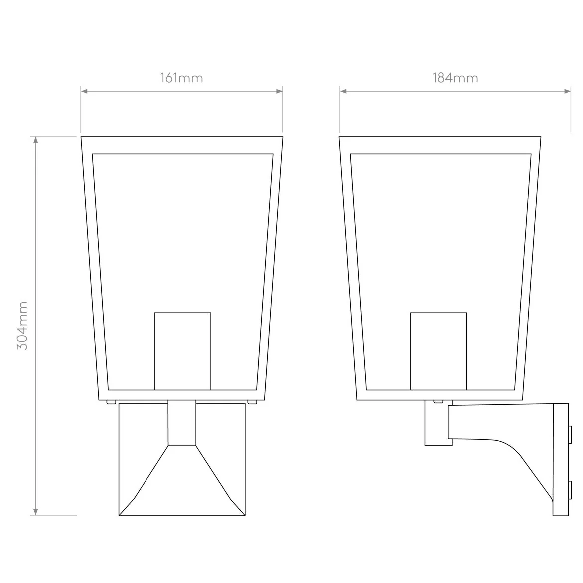Farringdon Outdoor Wall Light IP44 - Image 6