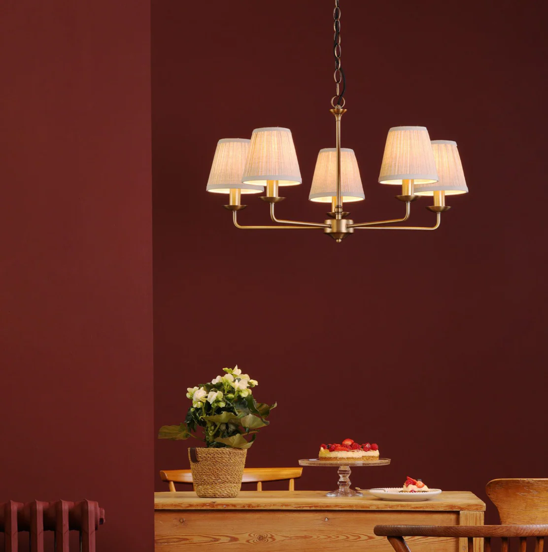Favian 5/8 Light Pendant - Matt Bronze Fitting Only - Image 3