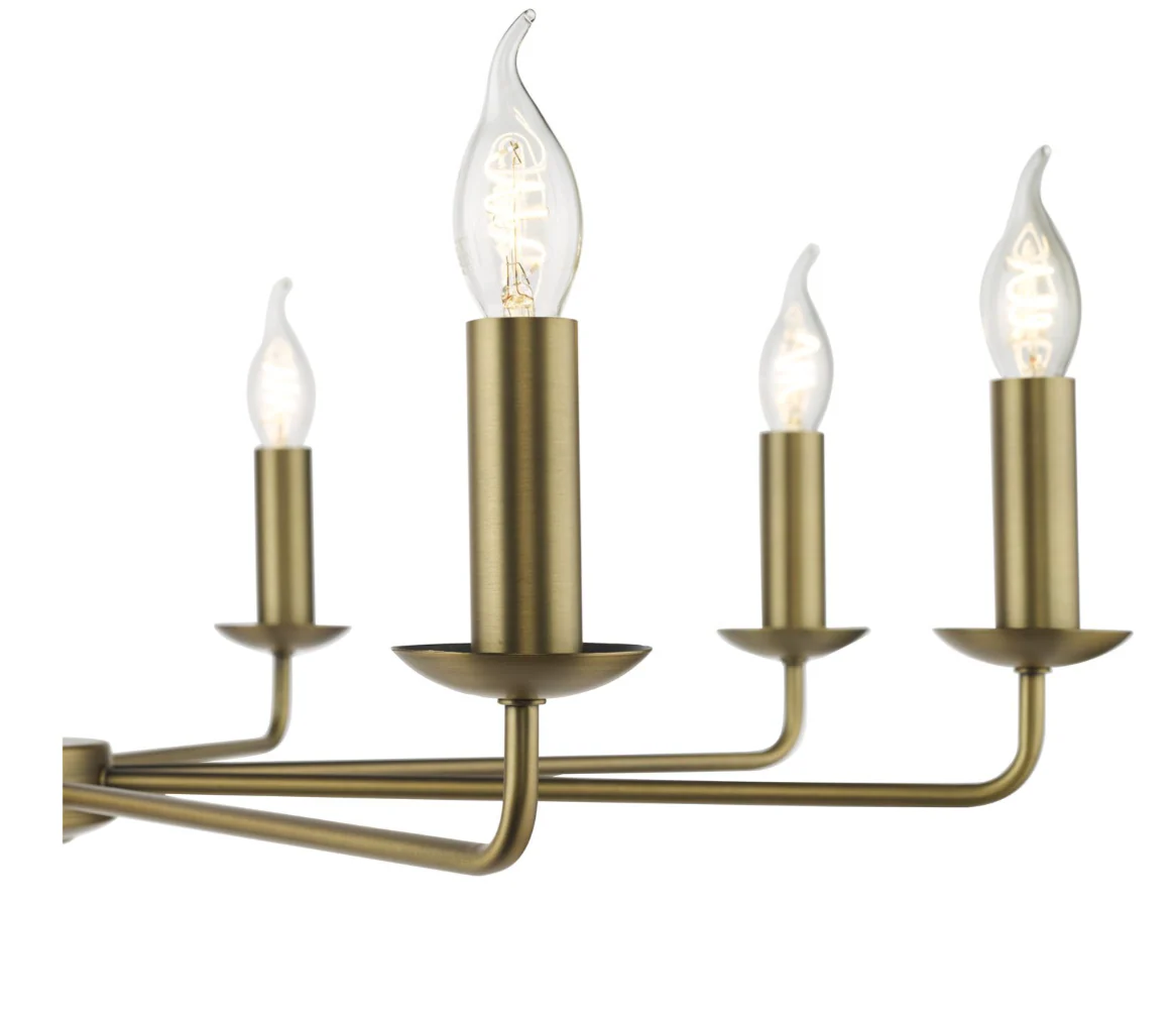 Favian 5/8 Light Pendant - Matt Bronze Fitting Only - Image 8