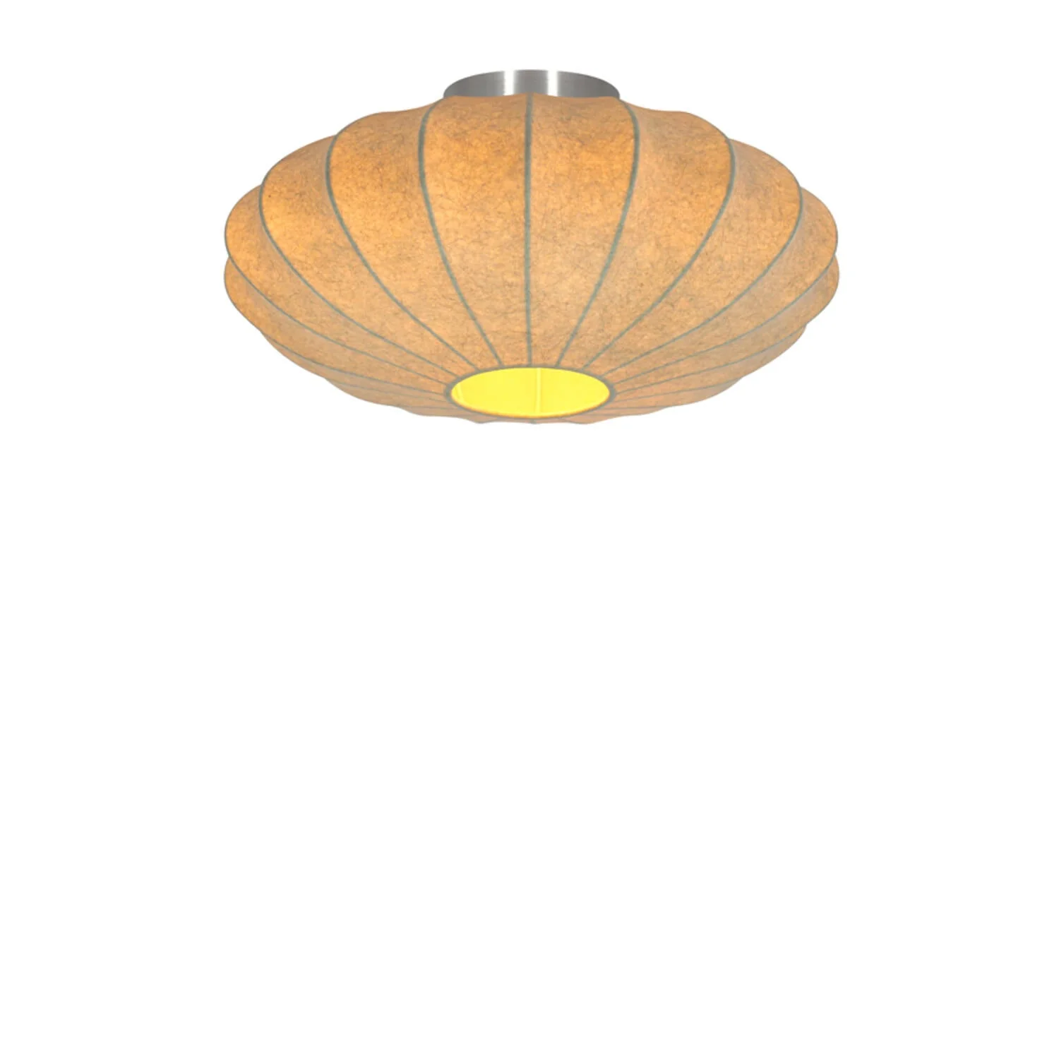 Fay Flush Ceiling Light- White/ Brown Finishes - Image 4