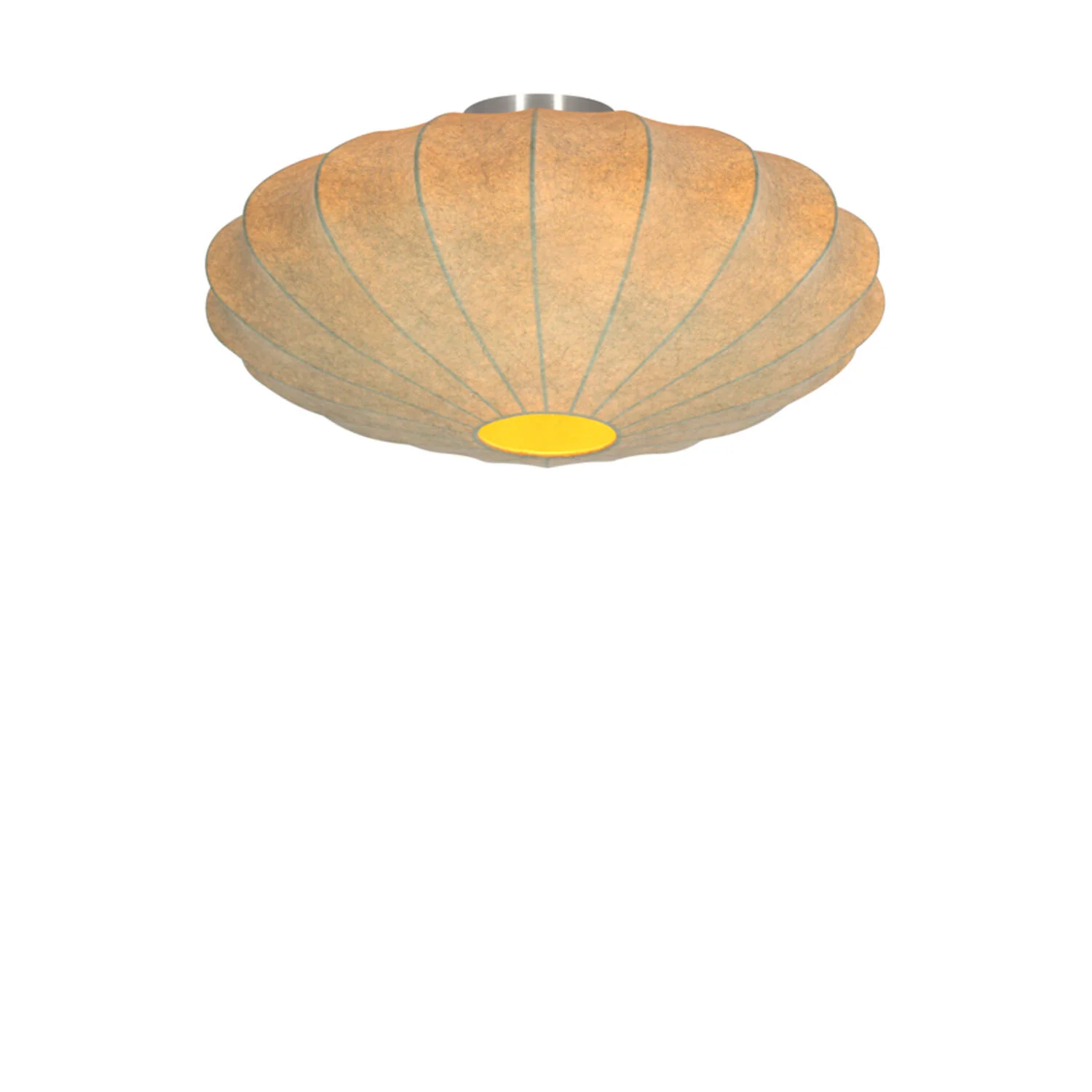 Fay Flush Ceiling Light- White/ Brown Finishes - Image 6