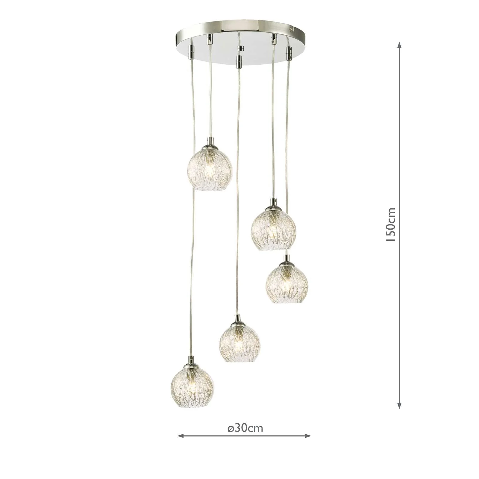 Federico 5 Light Cluster Pendant In Various Finishes - Image 34