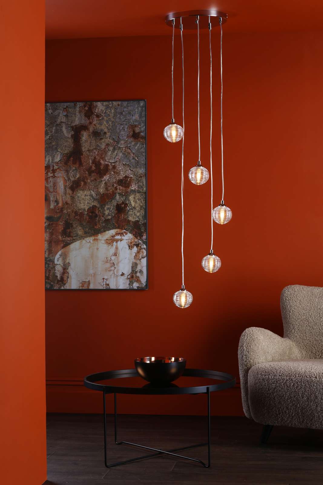 Federico 5 Light Cluster Pendant In Various Finishes - Image 38