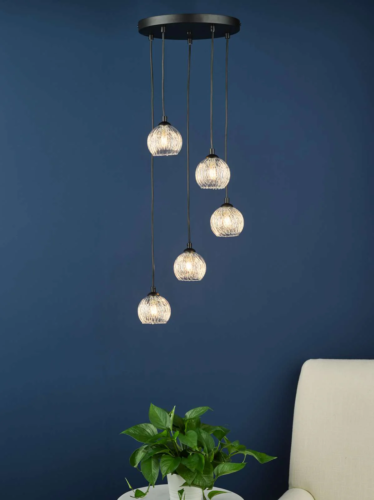 Federico 5 Light Cluster Pendant In Various Finishes - Image 52