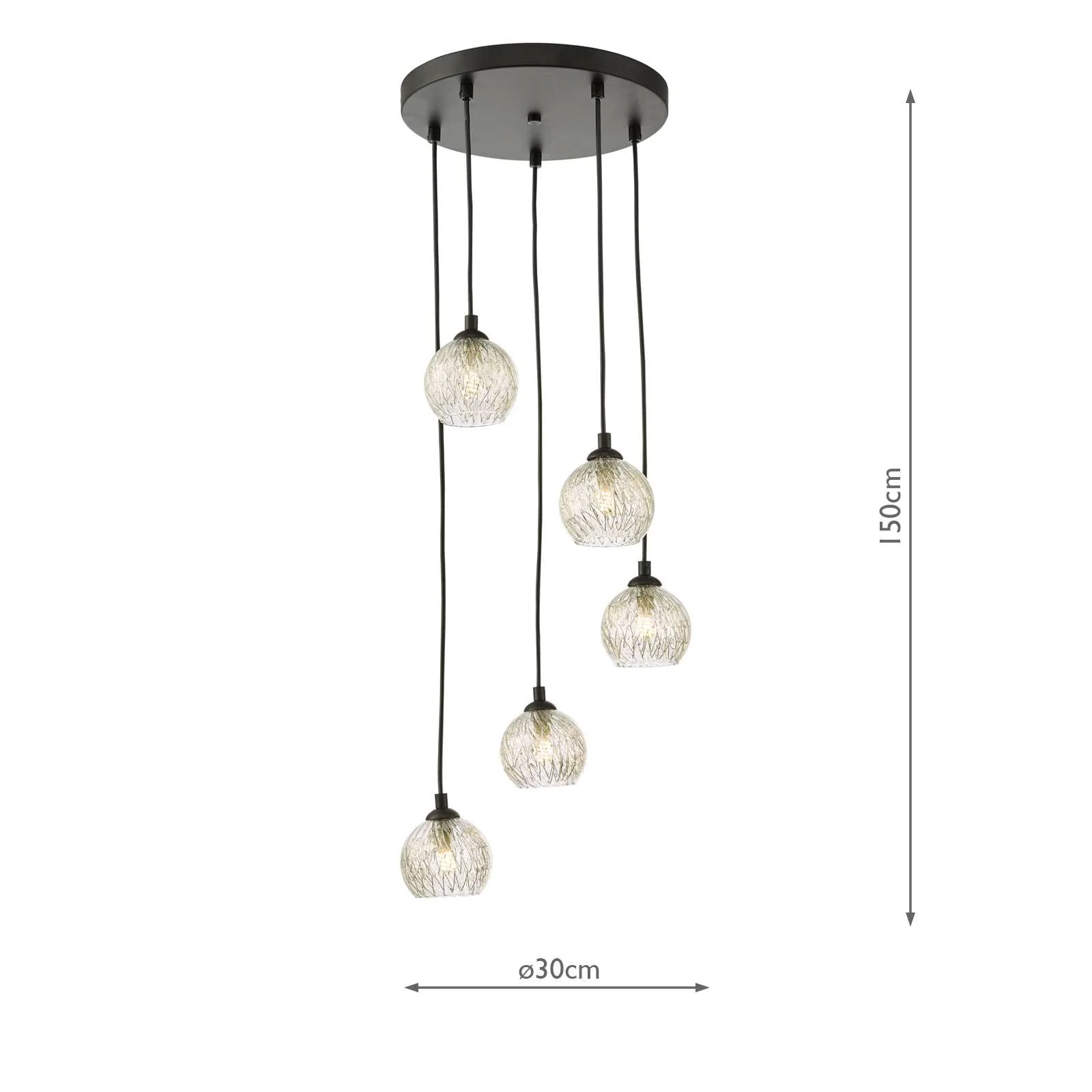 Federico 5 Light Cluster Pendant In Various Finishes - Image 53