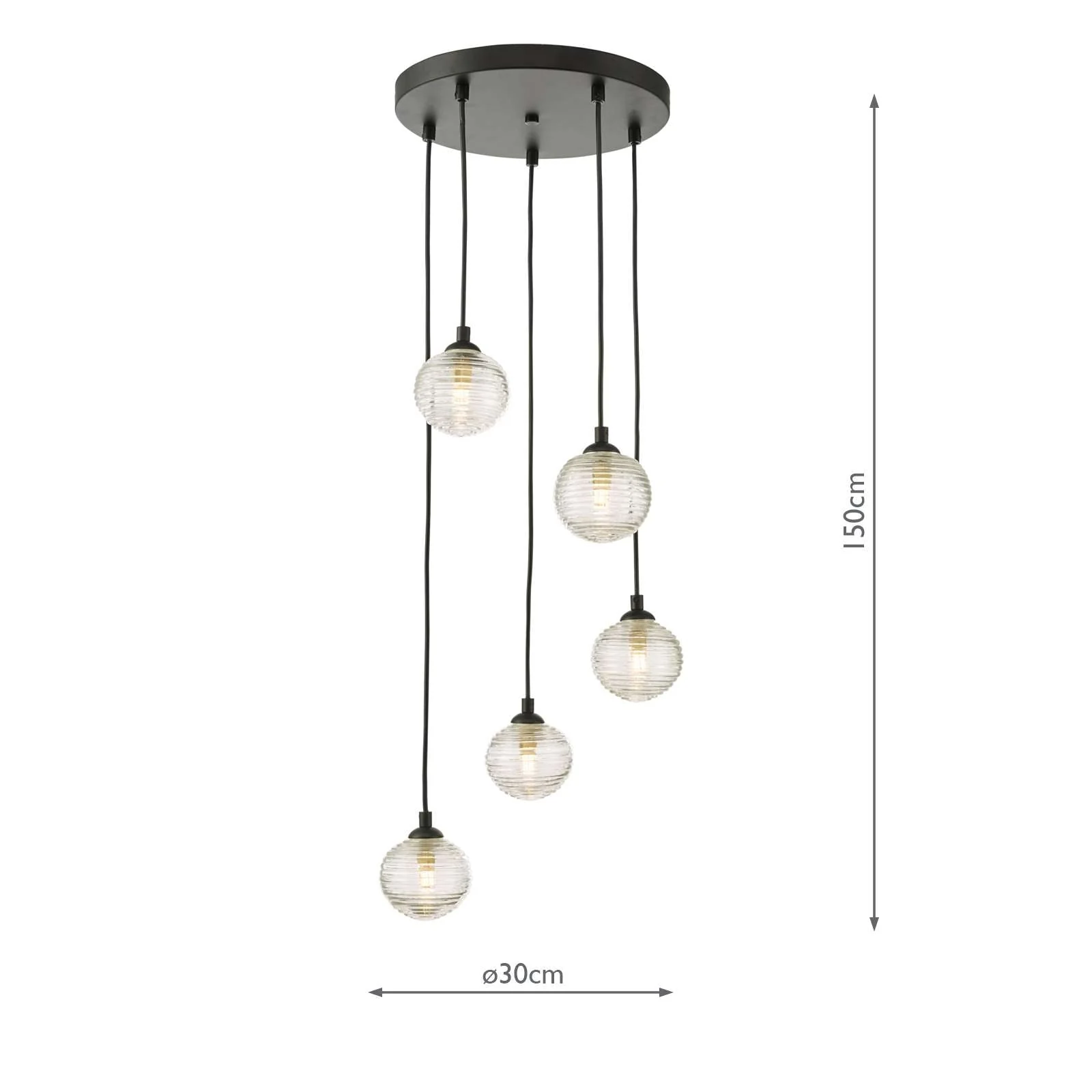 Federico 5 Light Cluster Pendant In Various Finishes - Image 57