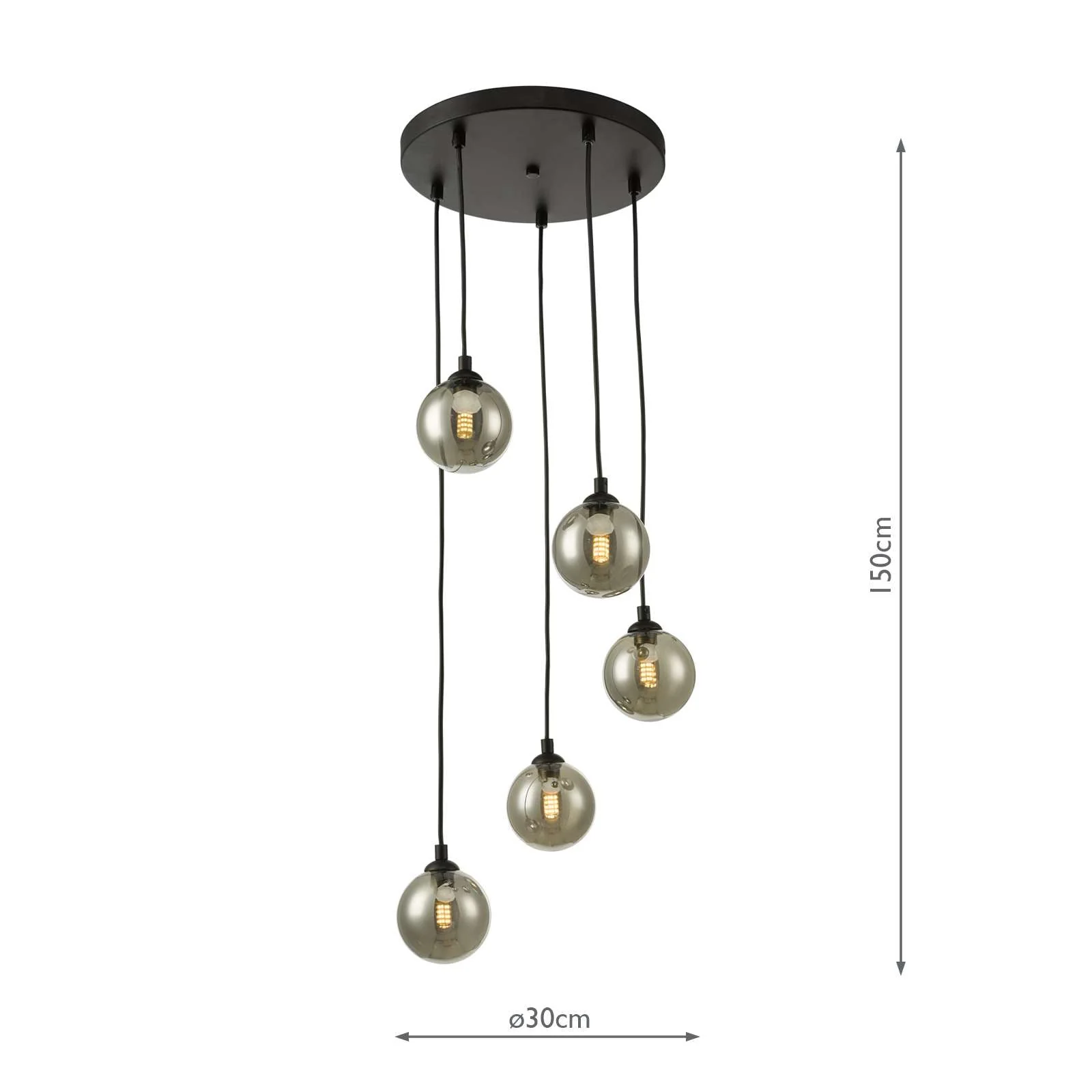 Federico 5 Light Cluster Pendant In Various Finishes - Image 70