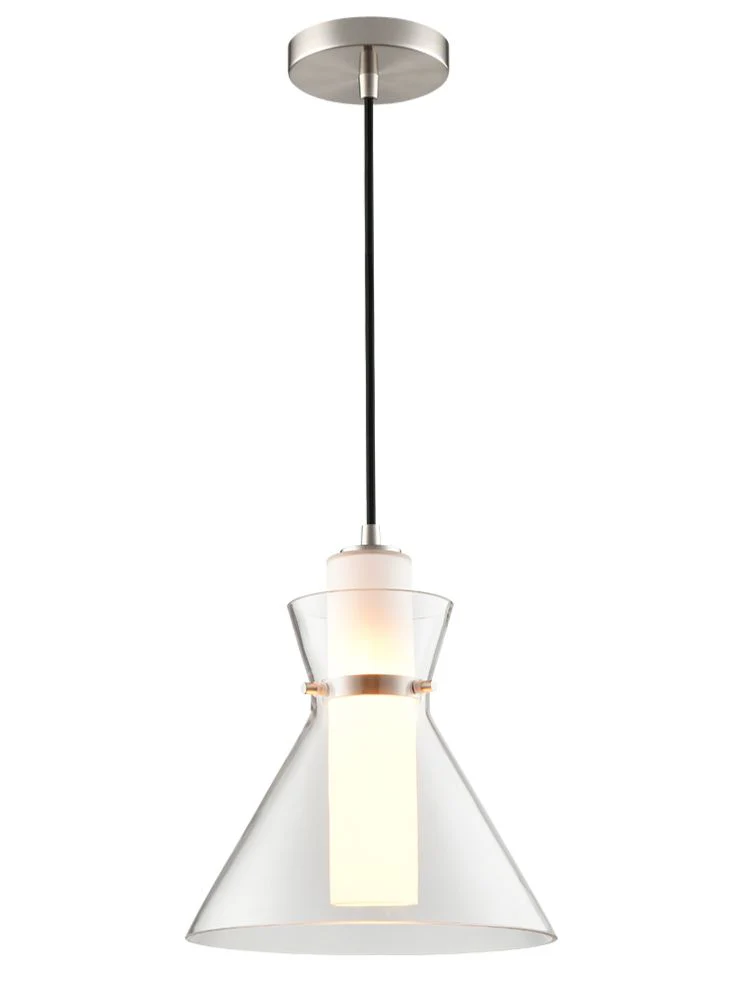 Felicity Pendant - Satin Nickel/Aged Brass - Image 2