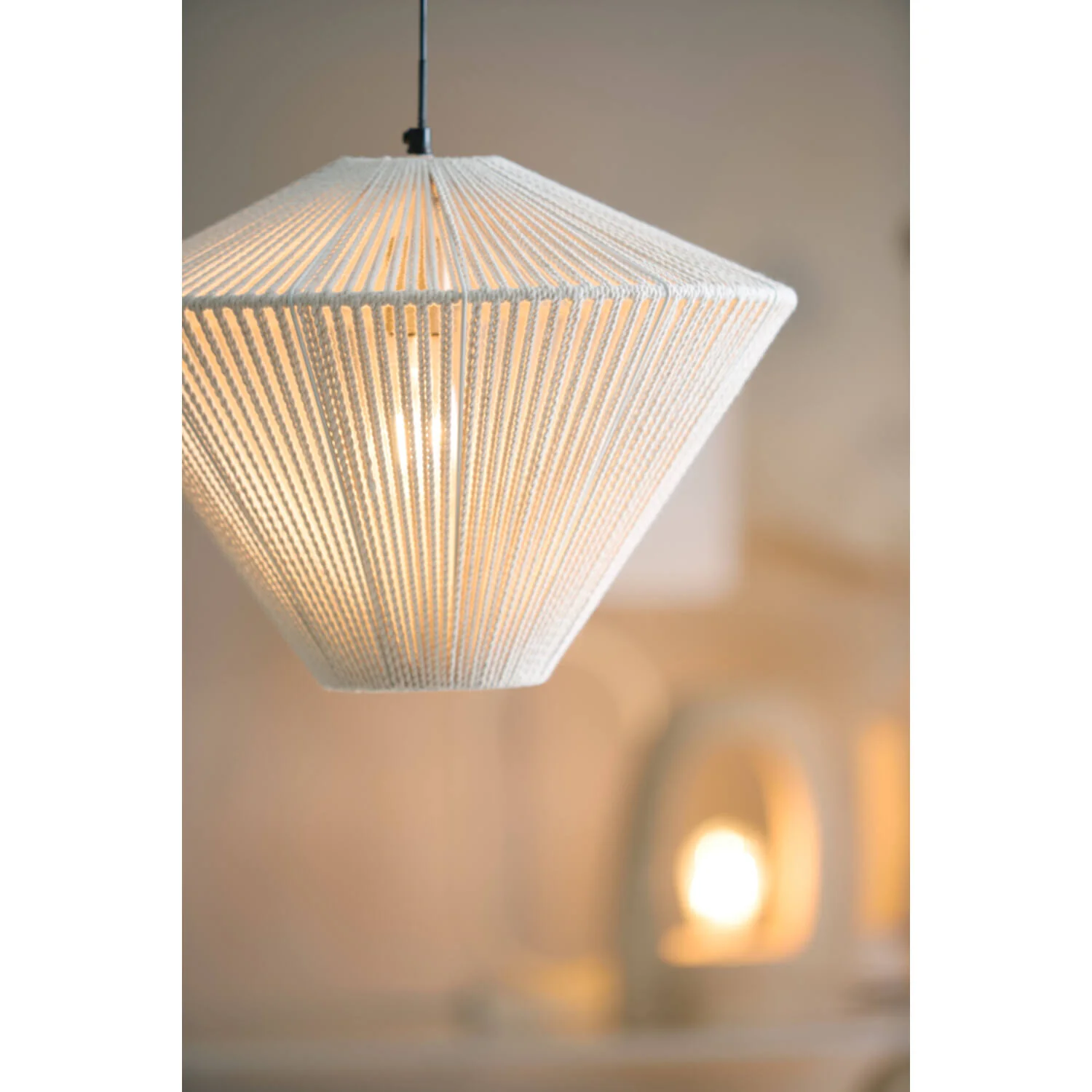 Felida Hanging Lamp Cream - Small/Medium/Large - Image 5