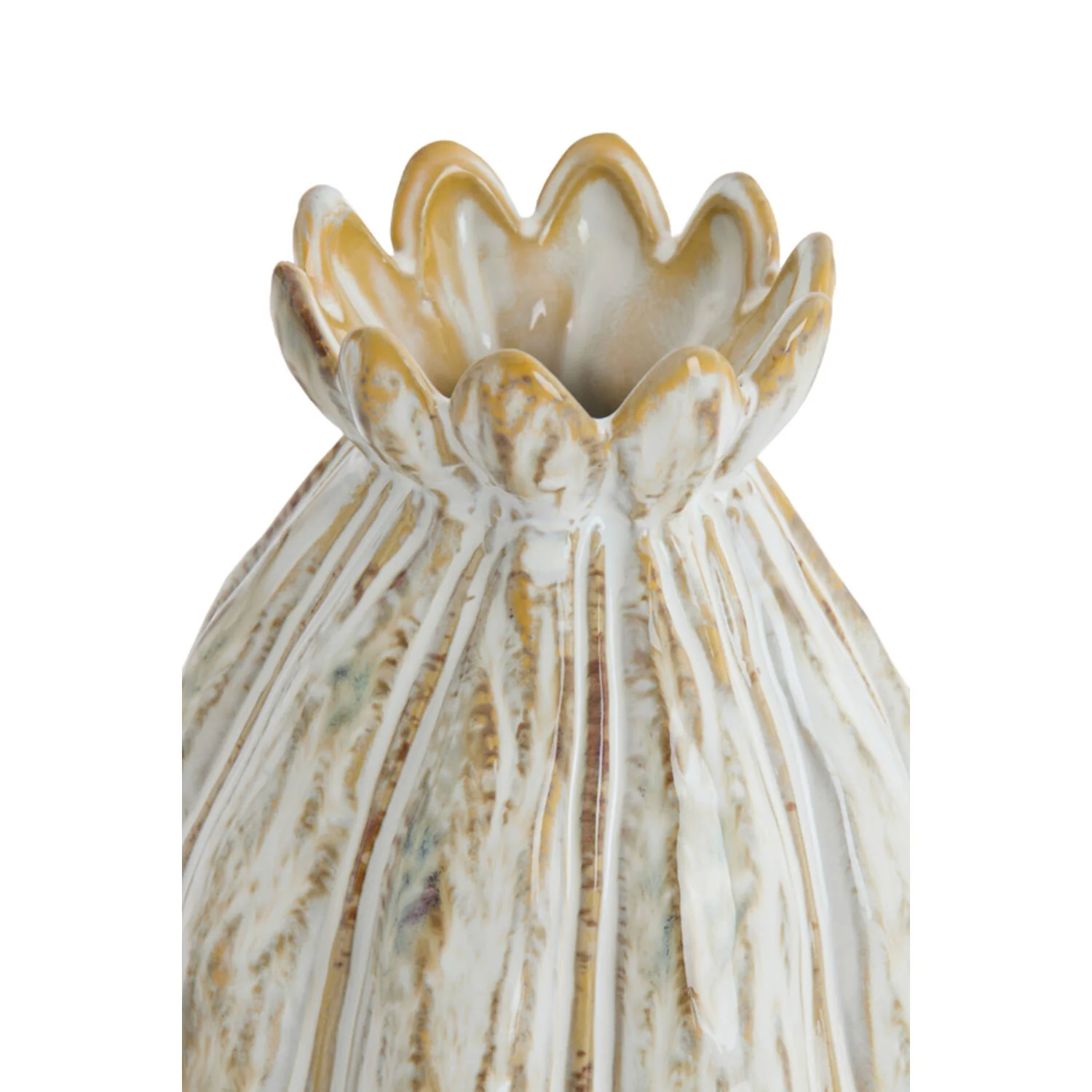 Feline Vase Deco - ceramics cream-brown - Image 2