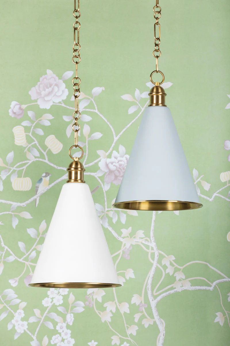 Fenimore 1Lt Pendant - White/Soft Blue - Image 4