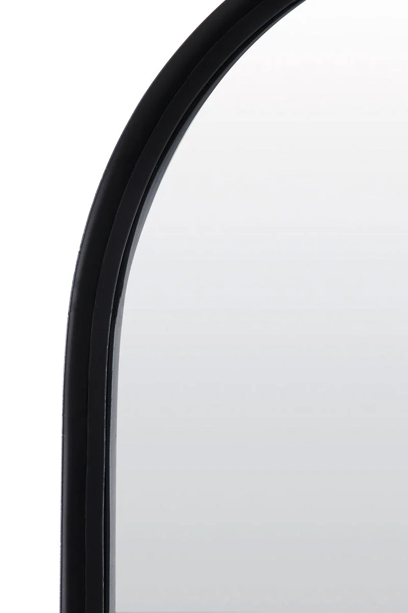 Feres Arched Mirror - Matt Black Finish - Image 3