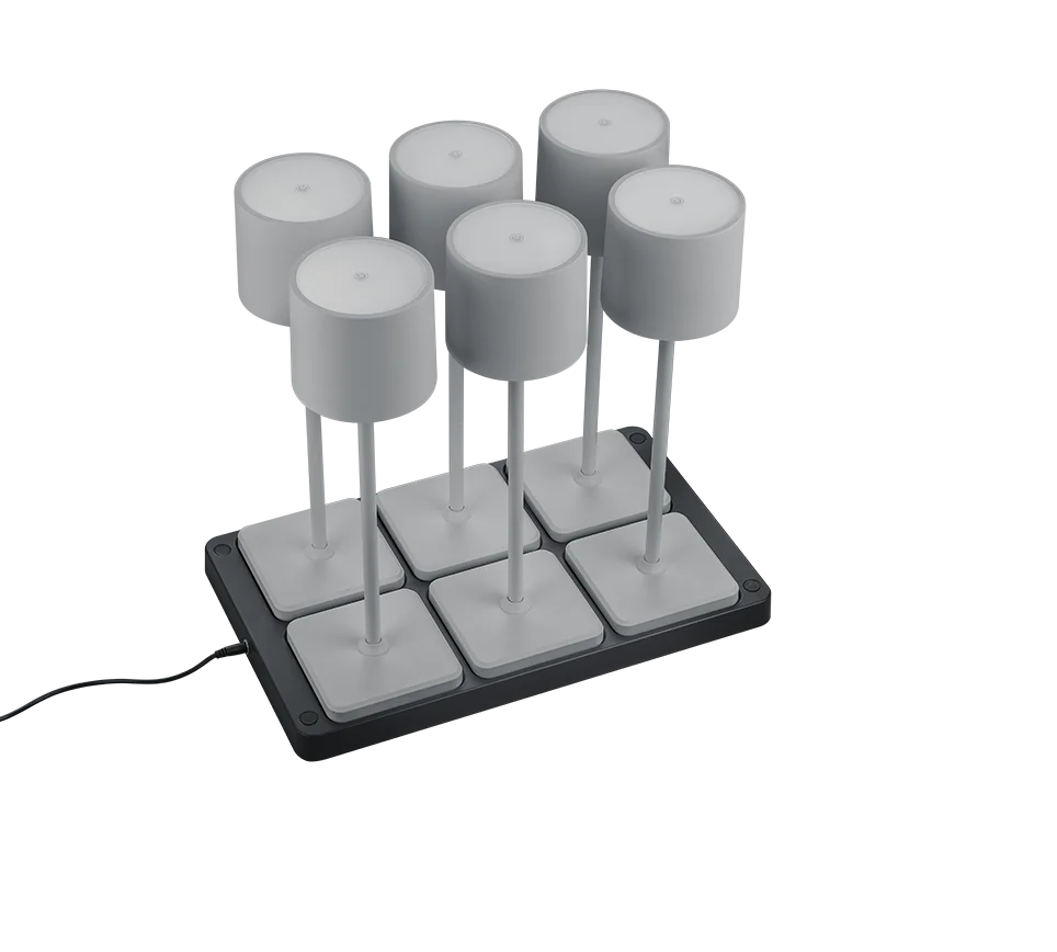 Fernandez Outdoor 6 Light Set With Charging Dock - Various Colours - Image 11