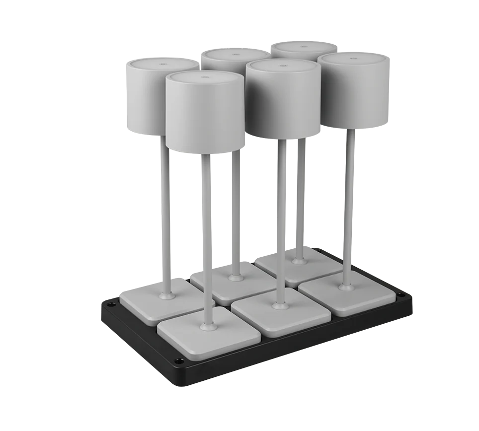 Fernandez Outdoor 6 Light Set With Charging Dock - Various Colours - Image 13