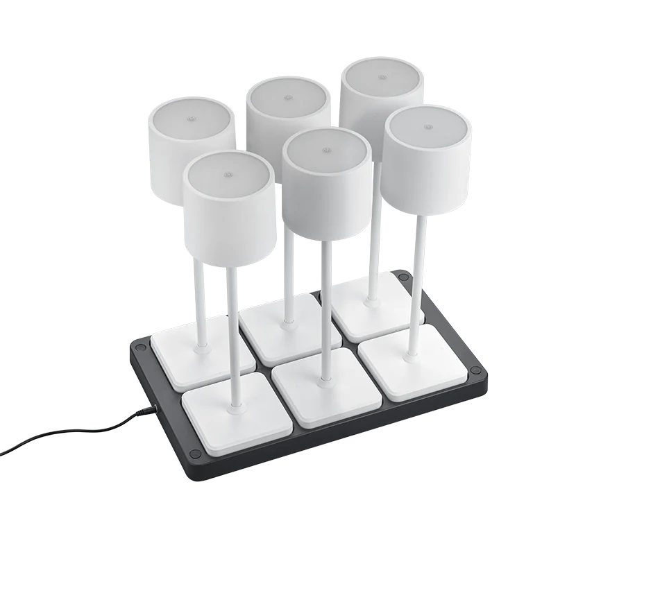 Fernandez Outdoor 6 Light Set With Charging Dock - Various Colours - Image 2