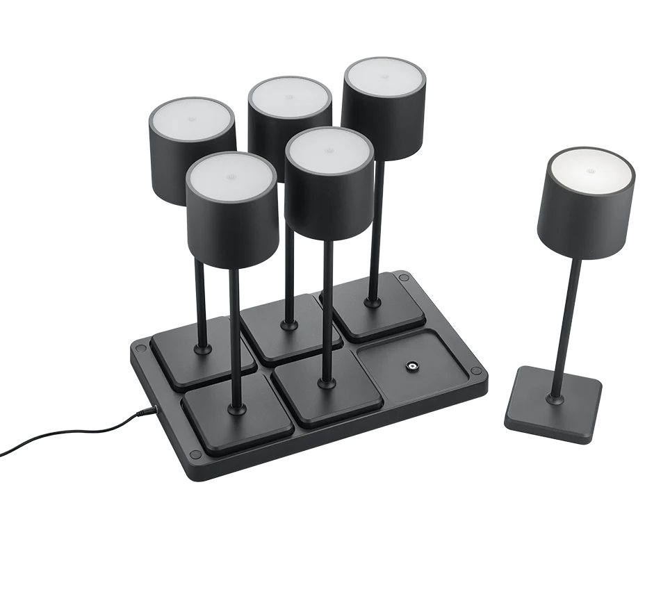 Fernandez Outdoor 6 Light Set With Charging Dock - Various Colours - Image 6