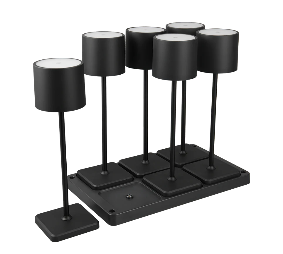 Fernandez Outdoor 6 Light Set With Charging Dock - Various Colours - Image 9