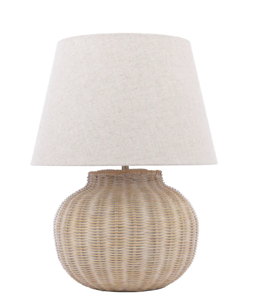 Fernhill Table Lamp- Matt Cream With Shade - Image 2