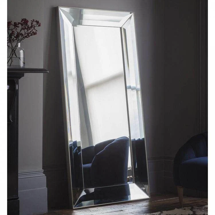 Ferrara Leaner Mirror Silver W915 x H1825mm - Image 2