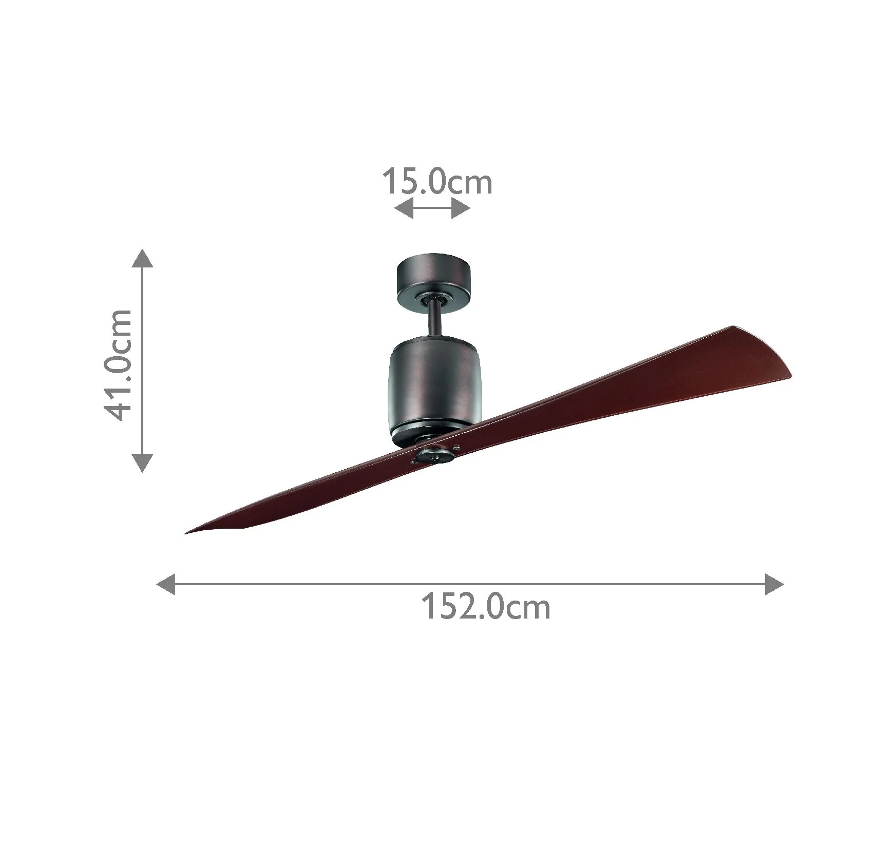 Ferron IP20 - 60in / 152cm Fan - Oil Brushed Bronze or Polished Nickel - Image 12