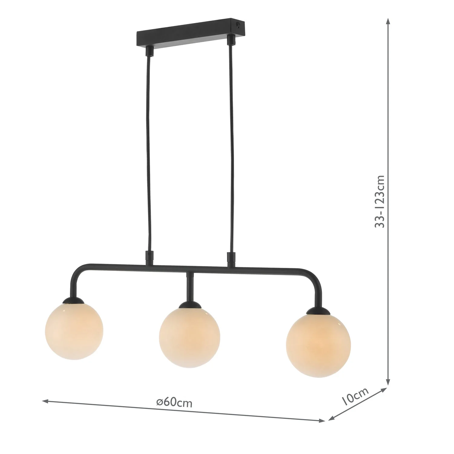 Feya 3 Light Kitchen Light - Various Finish - Image 17