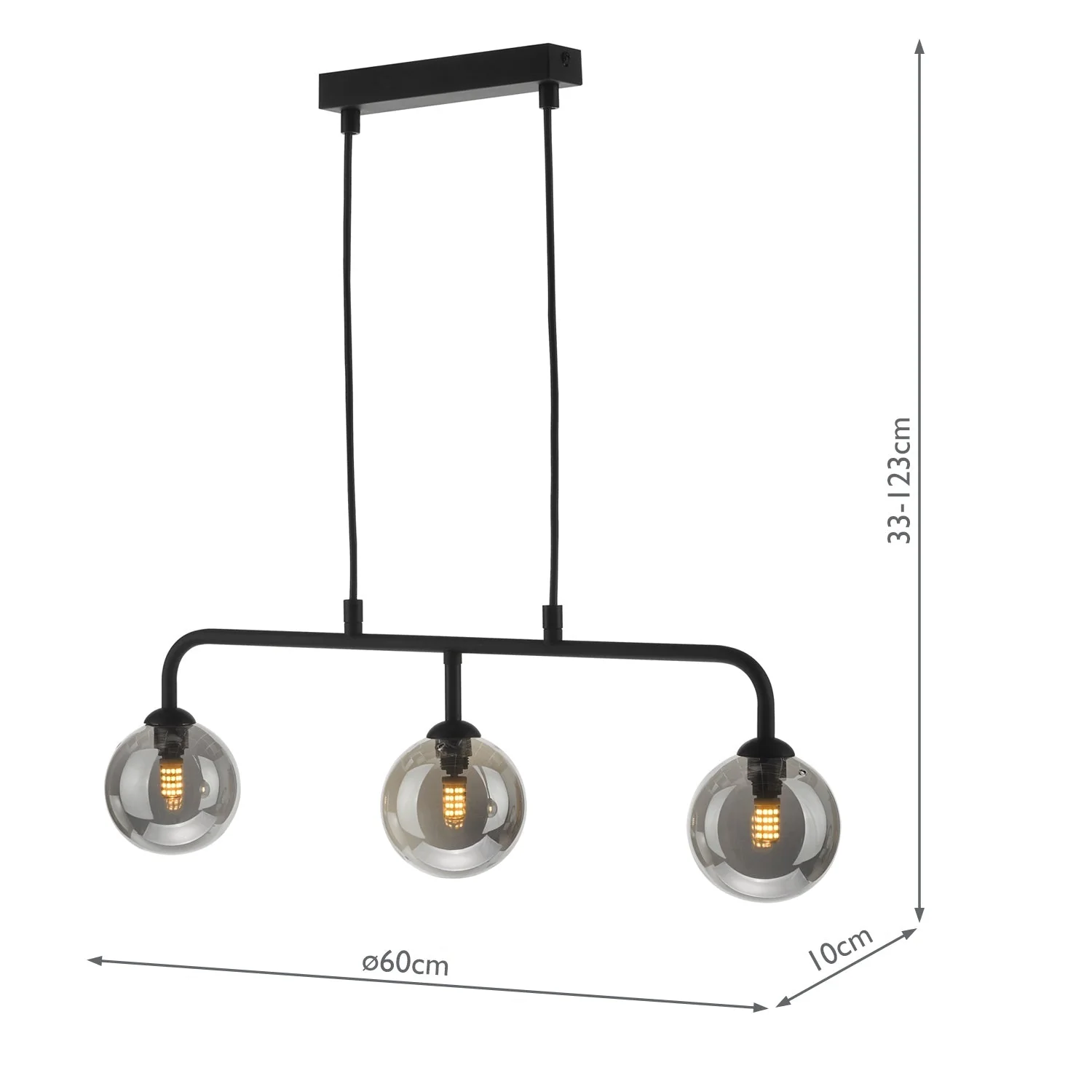 Feya 3 Light Kitchen Light - Various Finish - Image 21