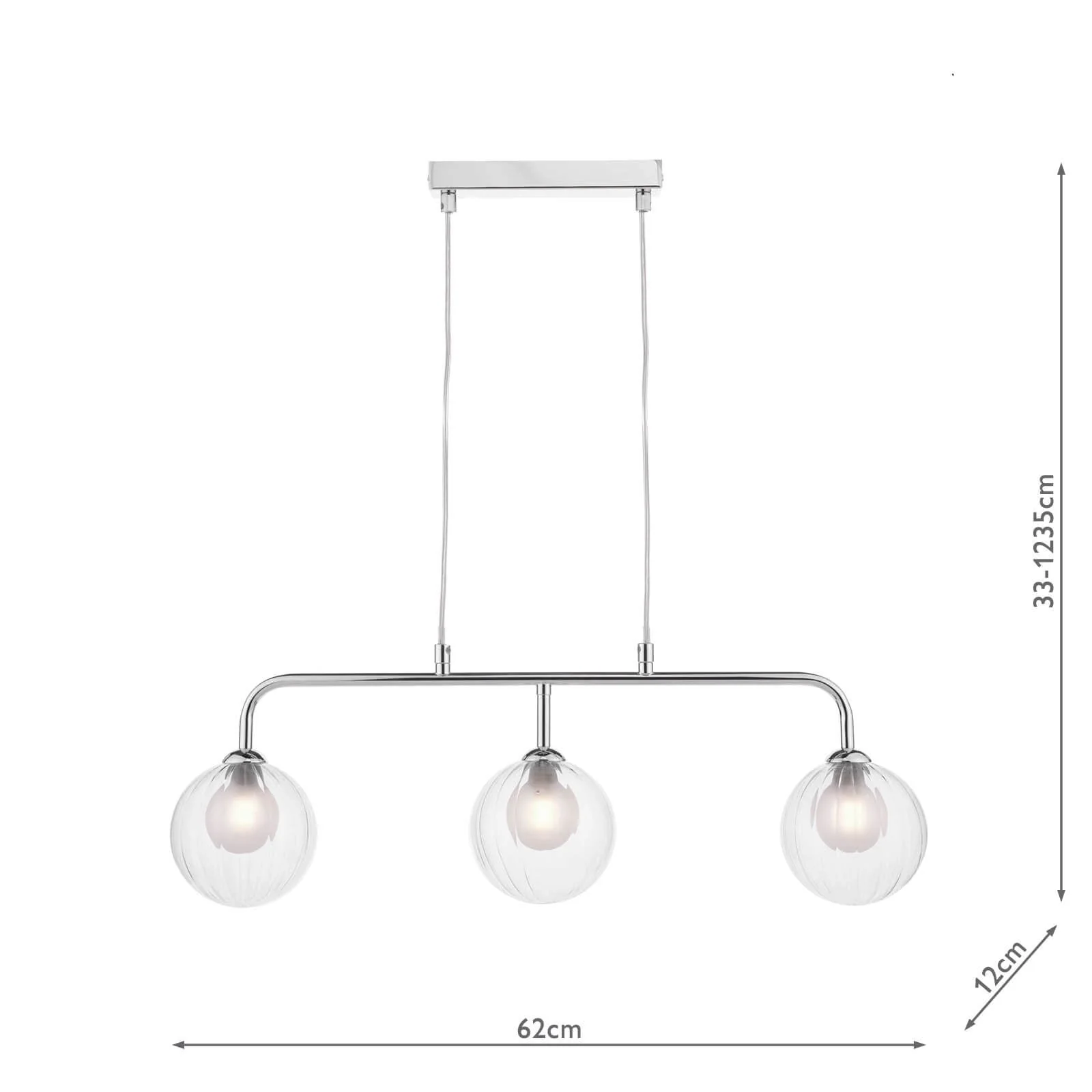 Feya 3 Light Kitchen Light - Various Finish - Image 24