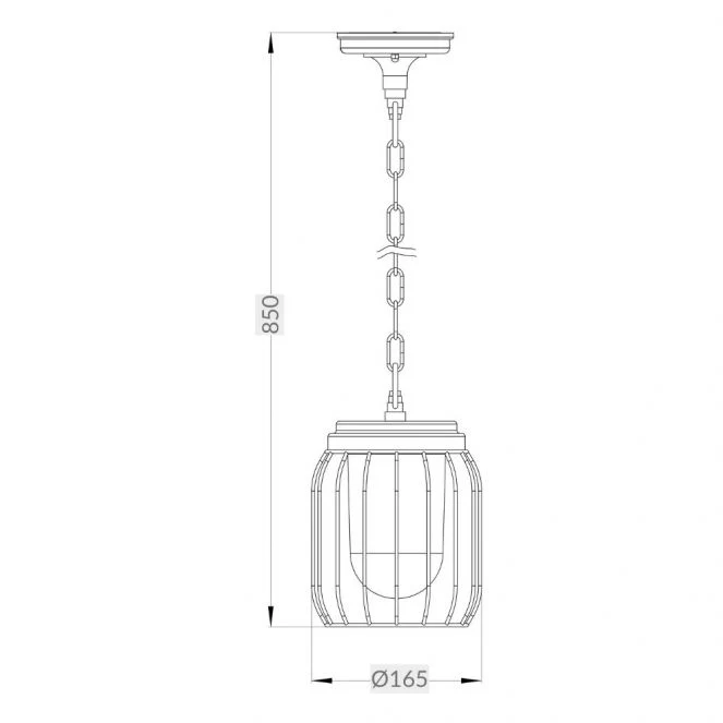 Finch IP44 Black Cage Hanging Pendant Light - Image 2