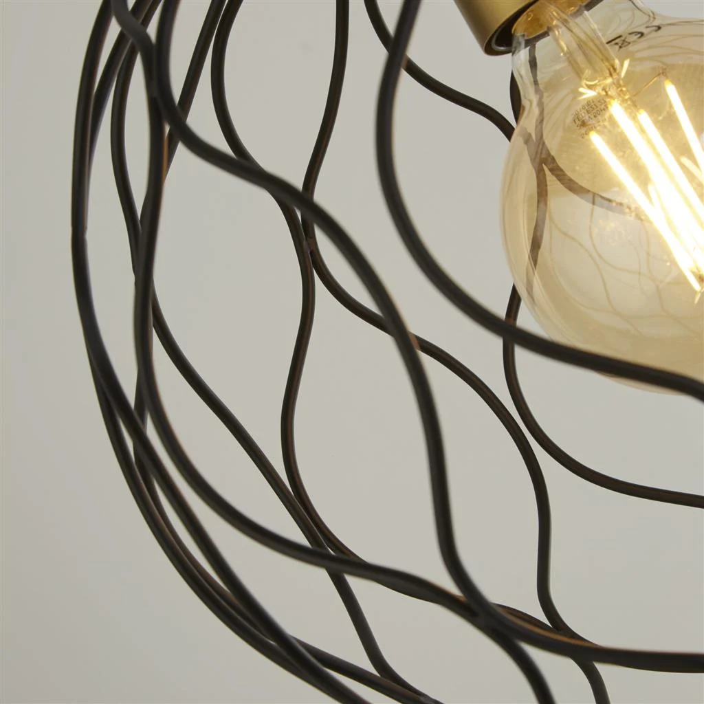 Finesse Pendant - Black & Gold Metal - Image 3