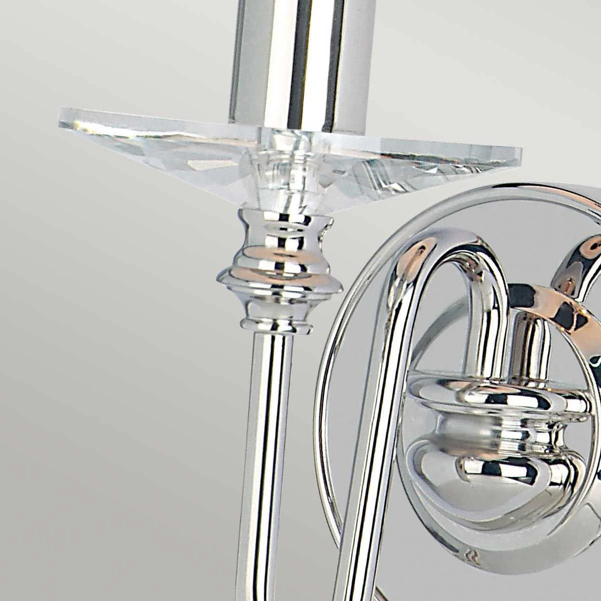 Finsbury Park 1/2Lt Wall Light - Polished Nickel IP20 E14 - Image 3