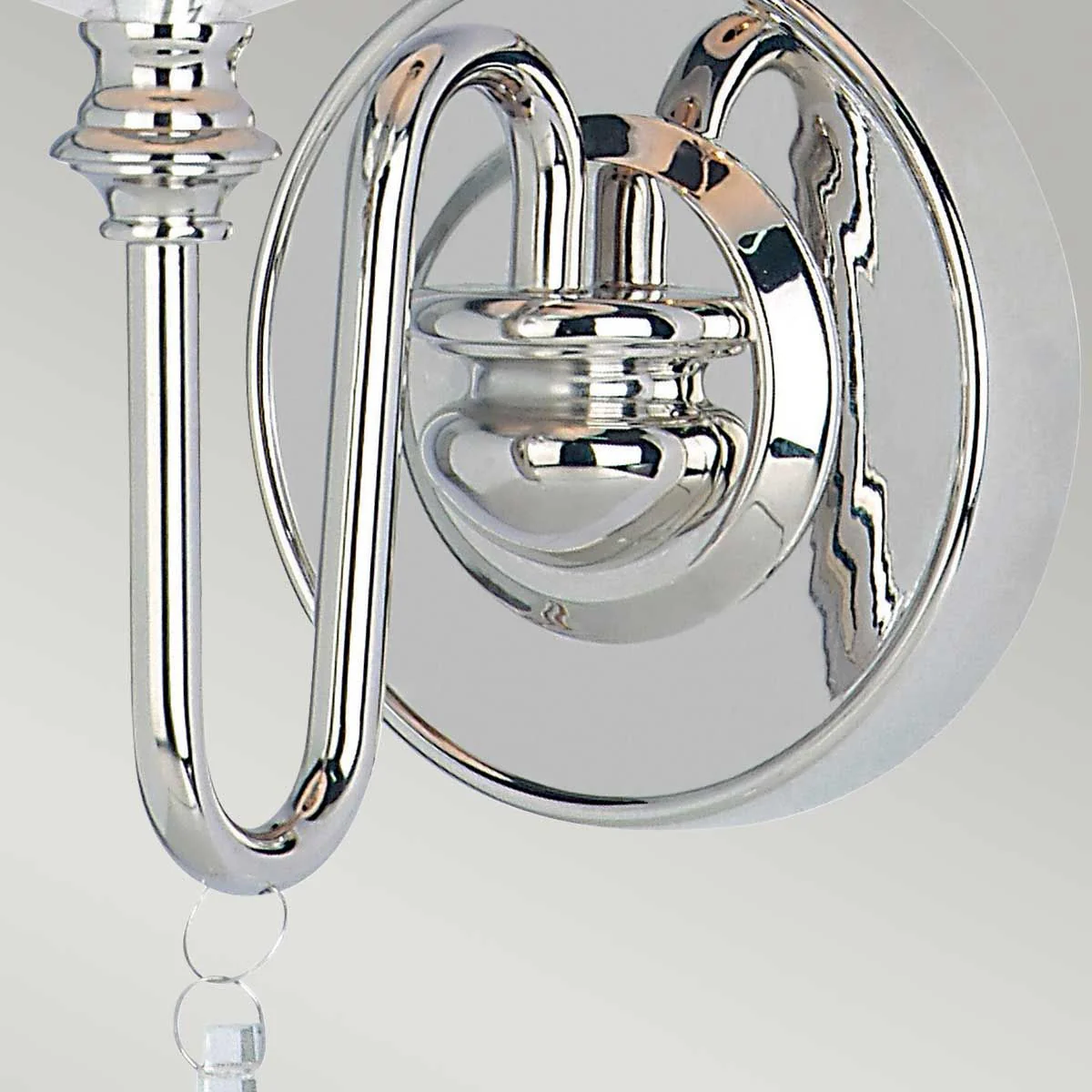 Finsbury Park 1/2Lt Wall Light - Polished Nickel IP20 E14 - Image 4