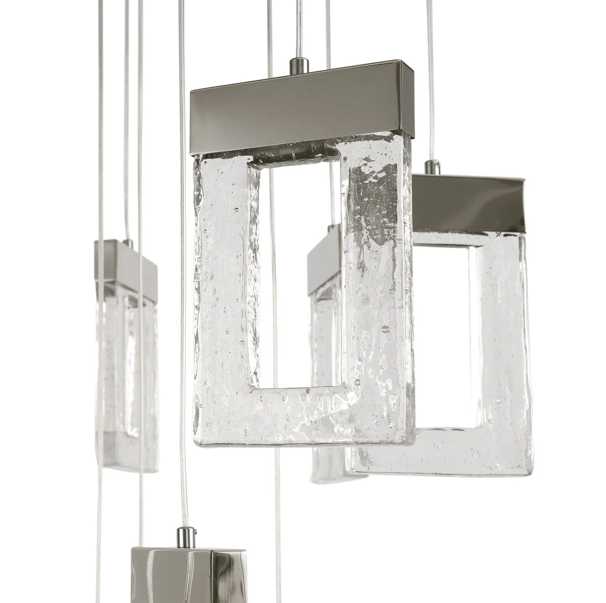 Fior Pendant 5m, 21 x 4.5W LED, 3000K, 3360lm, Polished Chrome, 3yrs Warranty Item Weight: 25.8kg - Image 4