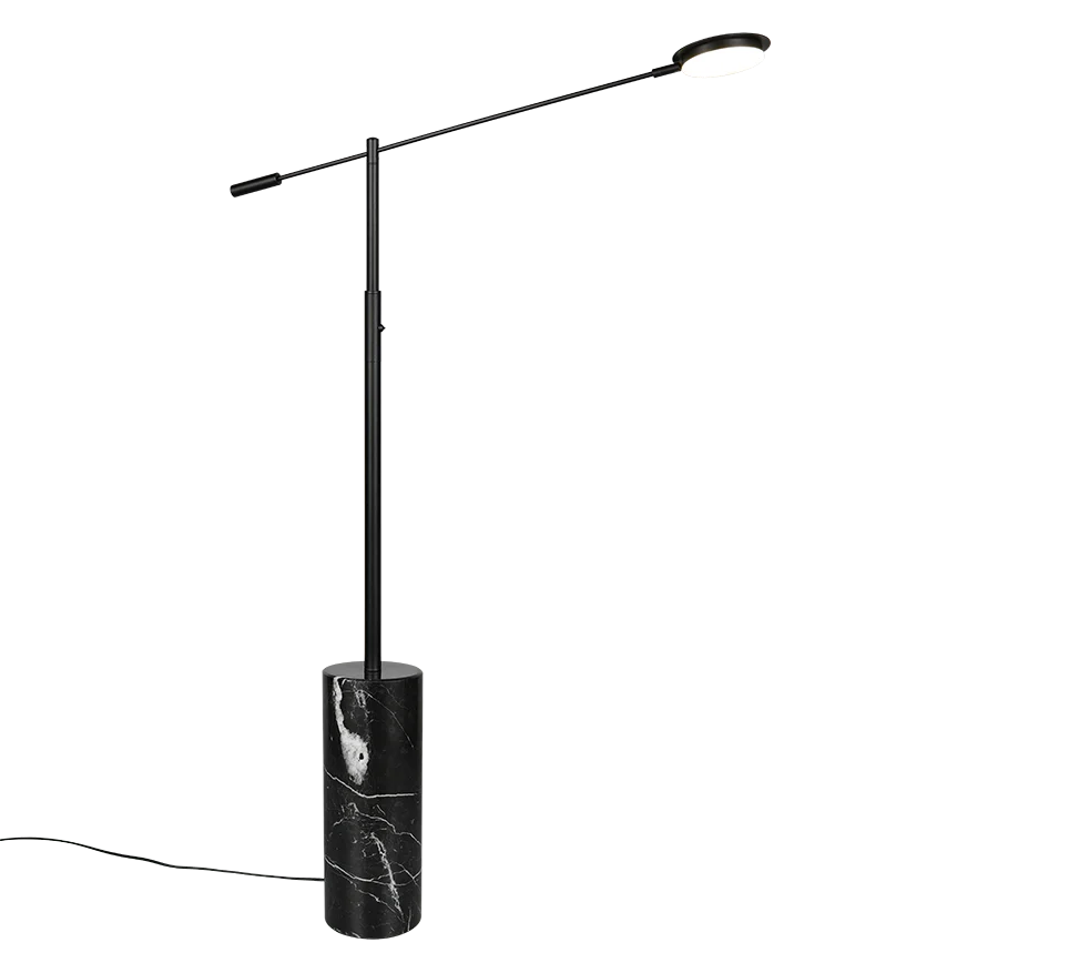 Fiore Floor lamp- Black/ Nickel Finishes - Image 4