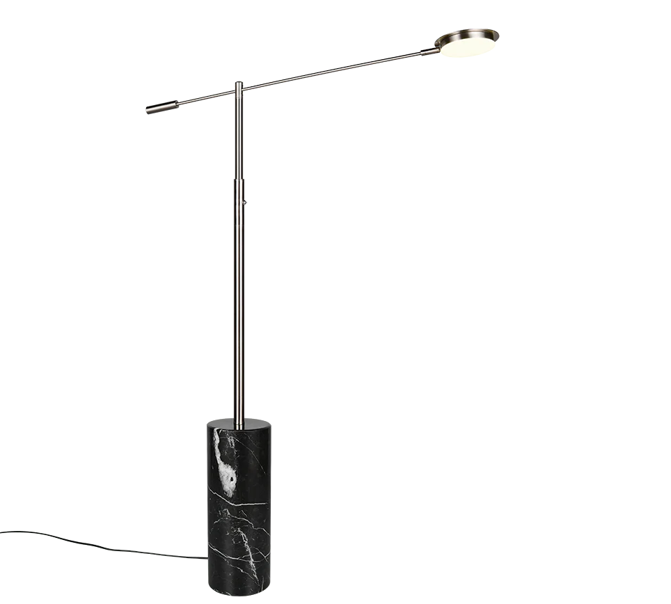 Fiore Floor lamp- Black/ Nickel Finishes - Image 6