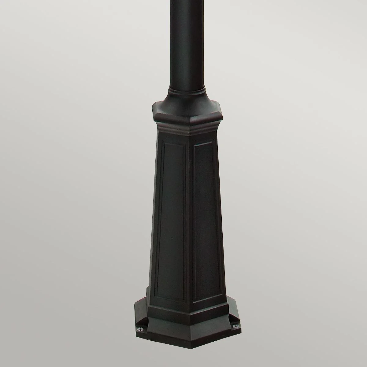 Firenze 3 Light Lamp Post - Black IP54  E27 - Image 3