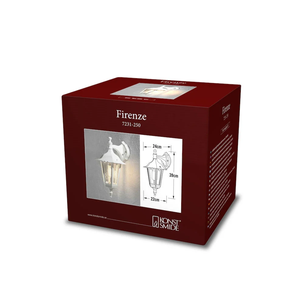 Firenze Down Light E27 IP44 - Various Sizes & Finishes - Image 6