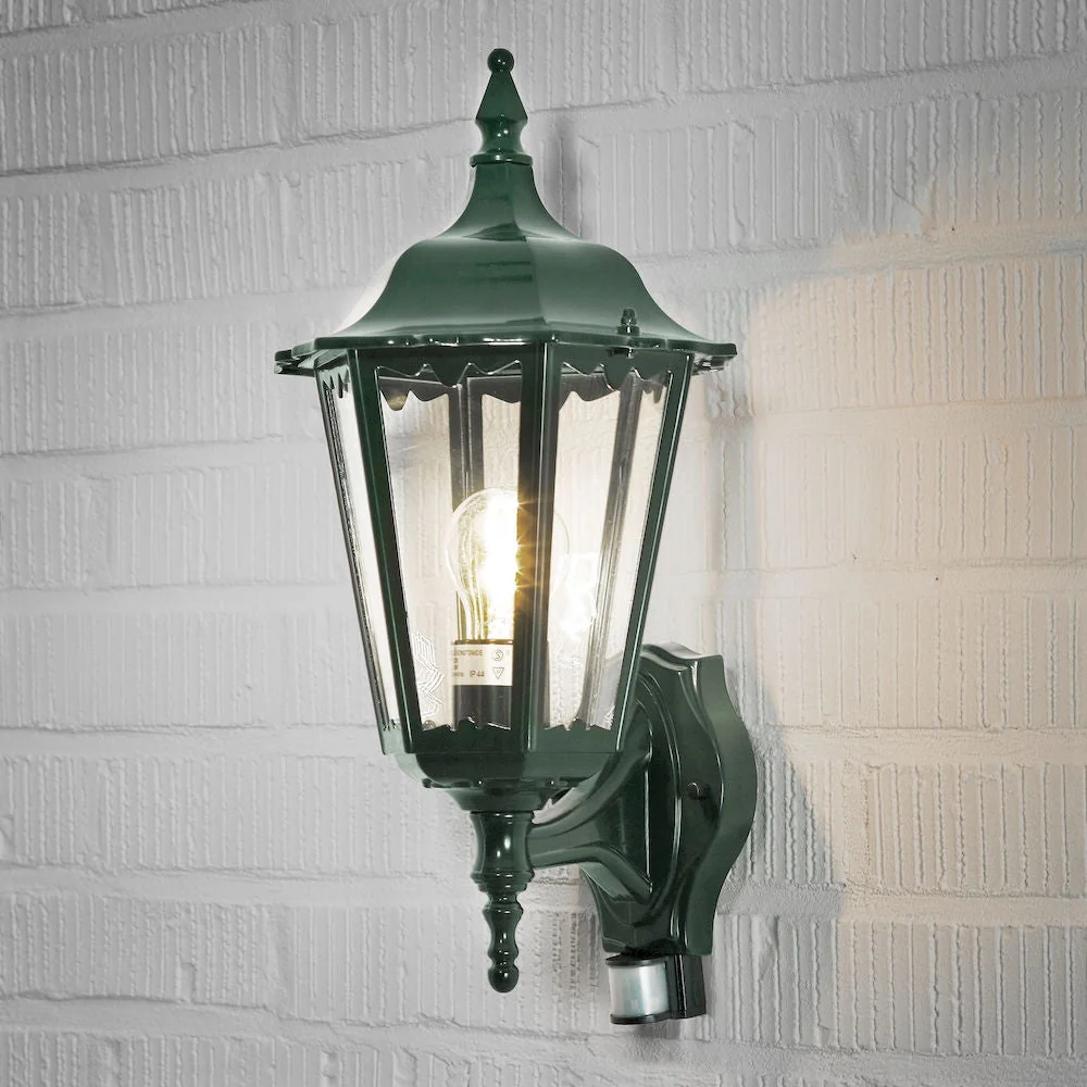 Firenze Up Light PIR Green/Black/White E27 IP44 - Image 7