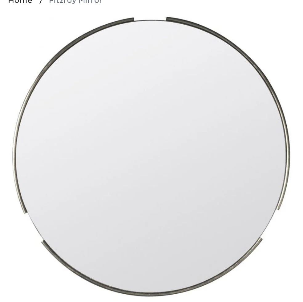 Fitzroy Round Mirror - Gold/Silver - Image 2