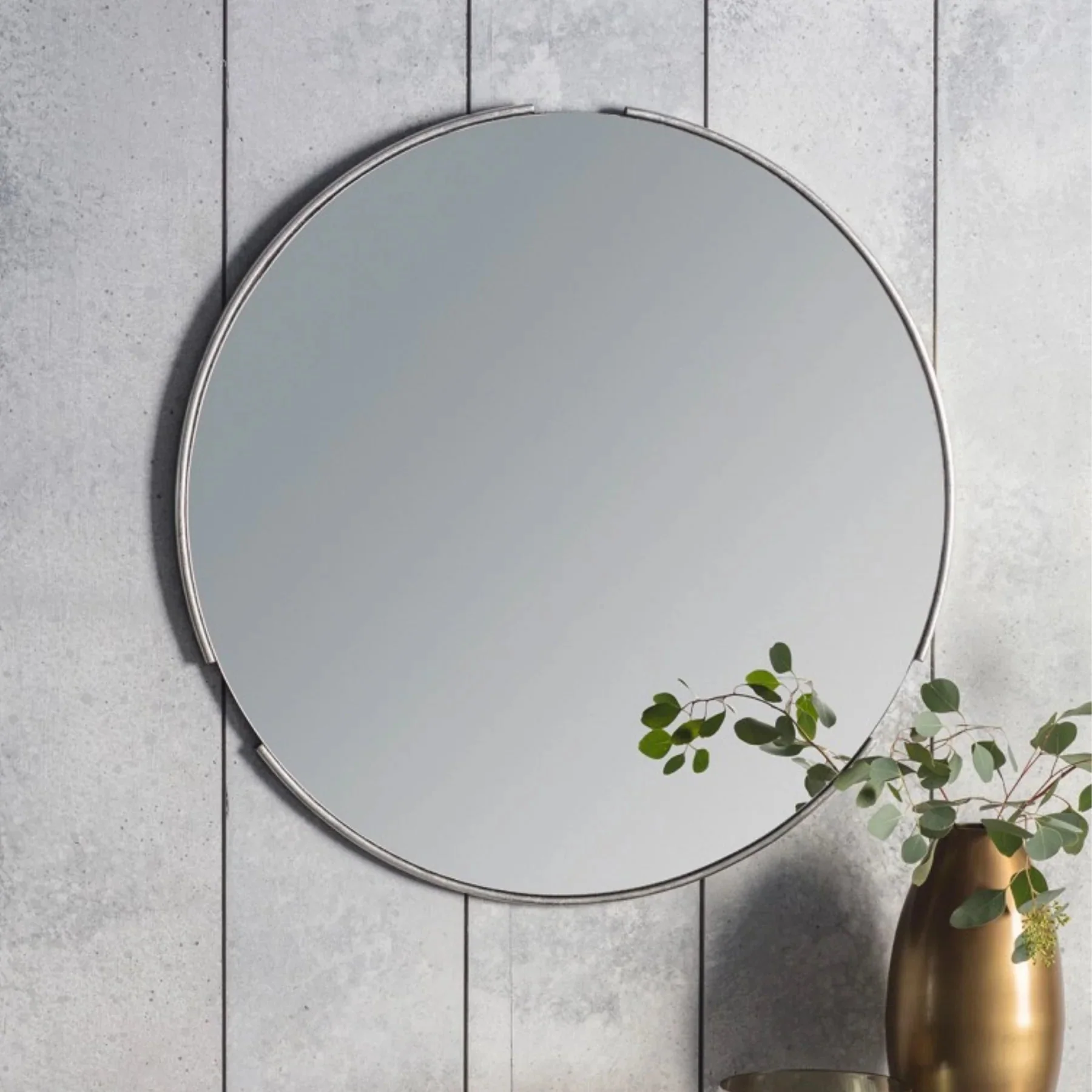 Fitzroy Round Mirror - Gold/Silver - Image 4