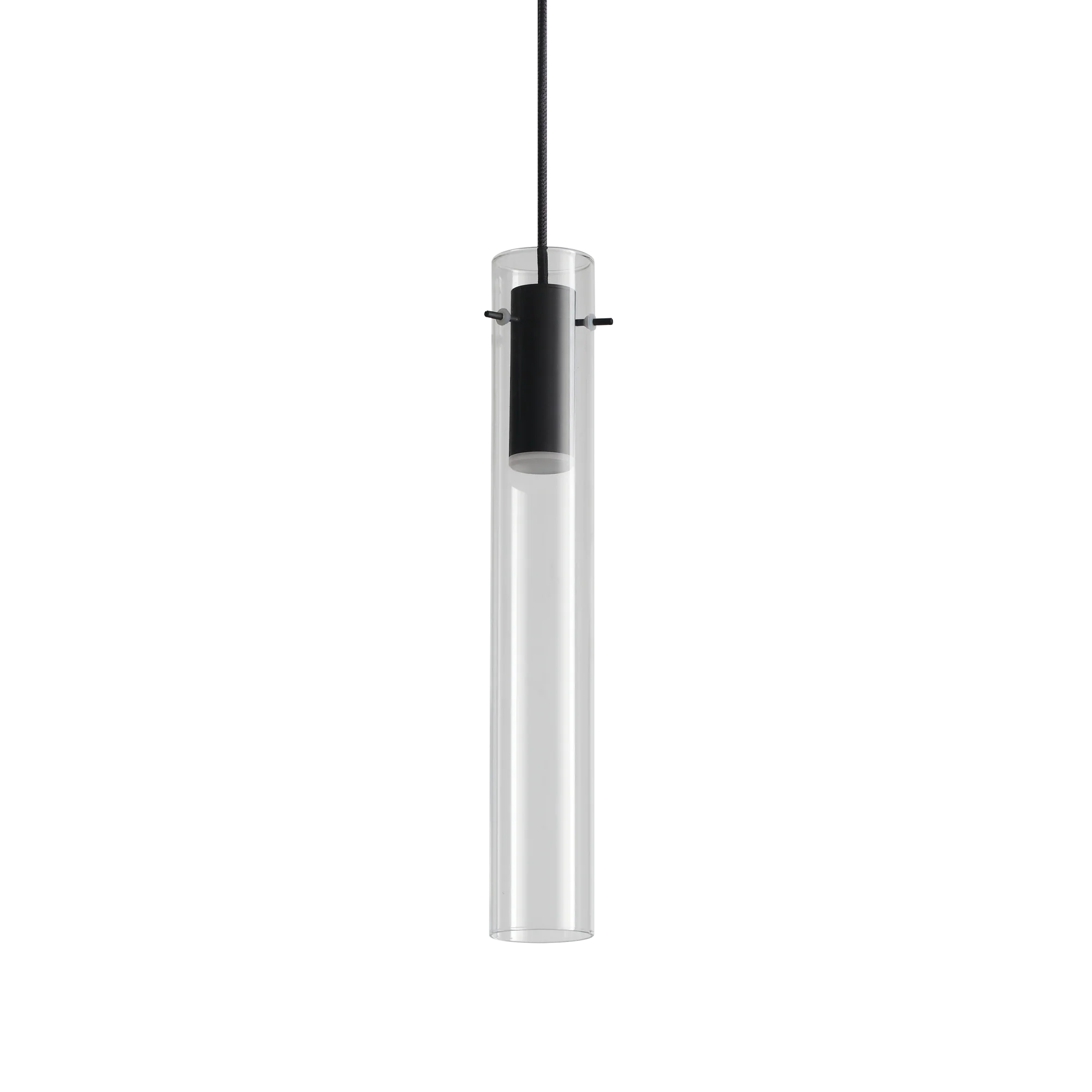 Flam LED Single Pendant 2700K - Smoked/Clear - Image 3