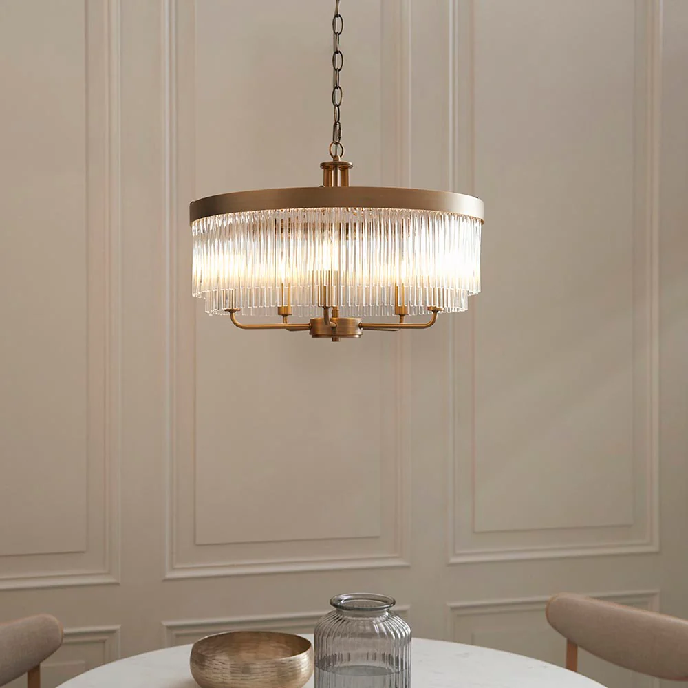 Flare 5lt Ceiling Light - Antique Brass - Image 2