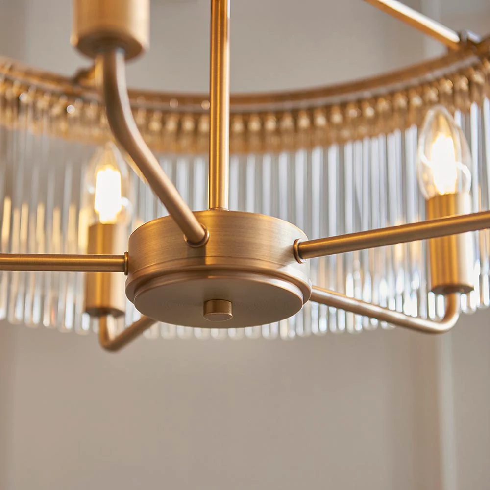 Flare 5lt Ceiling Light - Antique Brass - Image 4