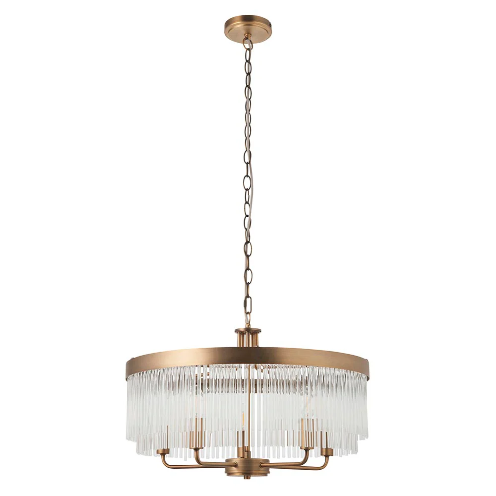 Flare 5lt Ceiling Light - Antique Brass - Image 6