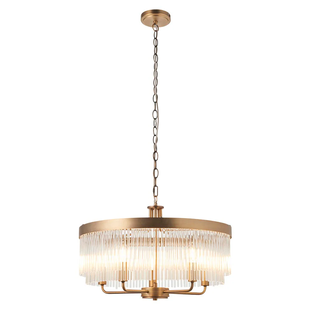 Flare 5lt Ceiling Light - Antique Brass - Image 8